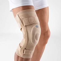 Bauerfeind - GenuTrain S - Knee Support - Extra Stability to Keep The Knee in Proper Position - Left Knee - Size 4 - Color Nature