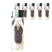 Dog pug cute Lighter Set of 5 Pieces