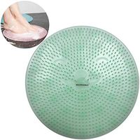 Foot Brush Massager SOLIFEGOBLE | Non Slip Shower Mats Bath Tub Mat Suction Cups | Lazy Foot Acupressure Silicone Pad | Foot Cleaner Exfoliator Pads