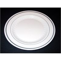 Masterpiece Premium Quality Heavyweight Plastic Plates, 100 Dinner & 100 Salad Plate