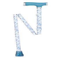 Cane Adjustable Folding Black with Plastic Pouch Carrying Case-lightweight