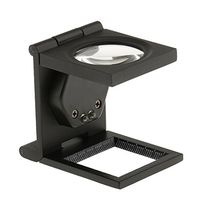 10X 30mm Foldable Magnifier Magnifying Glass with Led Light Jewelry Tools