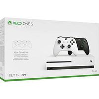Xbox One S Two Controller Bundle (1TB) Includes Xbox One S, 2 Wireless Controllers, 1-Month Game Pass Trial, 14-day Xbox Live Gold Trial