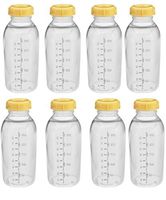 Medela Breastmilk Collection Storage Feeding Bottle with Lids-8 Pack (8 Bottles and 8 Lids)w/lid 8oz /250ml