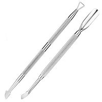 Cuticle Pusher, Putars Professional Cuticle Pusher and Cutter Stainless Steel Cuticle Remover and Cutter Durable Manicure and Pedicure Tool for Fingernails and Toenails 2PCS
