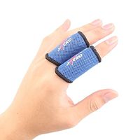 Kylin Express Set of 2 Elastic Finger Sleeve Protector Brace Support for Sports - Blue