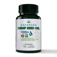 Hemp Seed Oil Capsules – 1000 MG of Pure Hemp Extract per Serving - Pain, Stress & Anxiety Relief - Natural Sleep, Mood & Joint Support - Rich in Omega 3-6-9