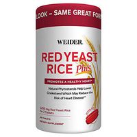 Weider Red Yeast Rice Plus 2-Pack with Phytosterols 1200 mg per 2 Tablets (240 Tablets X 2)