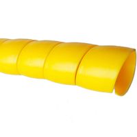 SuperbUla 6.5 Feet Cable Management Sleeves Home Cable Wrap Spiral Cord Protector for Wires, PC, TV, Office, Pets, Floor (0.62in, Yellow)