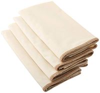 SARO LIFESTYLE 4-Piece Square Napkin, 20-Inch, Natural