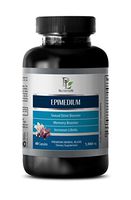 Testosterone Booster Herbs - EPIMEDIUM 1560MG - Horny Goat Weed and l arginine - 1 Bottle (60 Capsules)