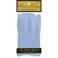 Amscan Heavyweight Pastel Blue Plastic Knives, 20 Ct.