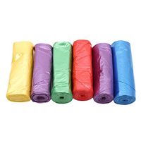 Rurah Kitchen Trash Bags Roll Plastic Bags- Garbage Bags Colored for Kitchen Home Bathroom Bedroom Toilet Office Rubbish Bin