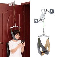 MOXIN Over Door Cervical Traction Device, Neck Cervical Traction Device Unit Kit, Traction Stretcher Head Harness Neck Hammock Brace Pain Relief Physical Therapy Set