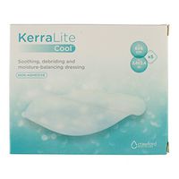 KerraLite Cool Non-Adhesive 2"x2" Hydrogel Wound Dressing (CWL1004) – Soothes, Debrides and Moisturizes for Effective Healing of Dry, Lightly Exuding Sloughy Wounds, Scalds and Skin Tears (Box of 5)