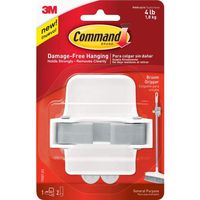 Command Broom Gripper, Clear (Pack of 16)