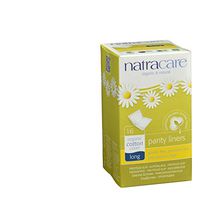 Natracare Panty Liners - Long - Wrapped - 16 Count - Gluten Free - Soft certified organic cotton cover - Totally chlorine free by Natracare