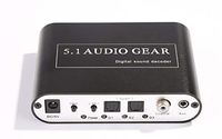Generic 5.1 Channel AC3/DTS Digital Audio Converter Gear Surround Sound Rush Decoder HD Players for PC DVD Headphone