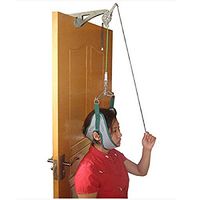 Lolicute Over Door Cervical Traction Kit，Over The Door Cervical Traction Device for Neck Disk Relief for Neck Shoulder Pain Brace Head Relief Set Unit Home-USA Shipping