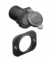 Marinco 12V Receptacle Blk Plas Tic