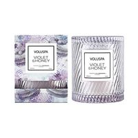 Voluspa Violet and Honey Icon Cloche Candle, 8.5 Ounces
