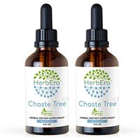 Chaste Tree A120 (2pcs) Alcohol Herbal Extract Tincture, Super-Concentrated Organic Chaste Tree (Vitex Agnus-Castus) Dried Berry (2x4 fl oz)