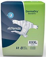 Attends DD60 DermaDry Brief - XXXL (90 in. Plus) (8/Pack)