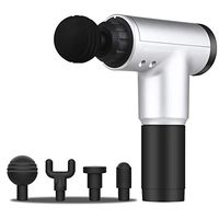 Massage Gun Muscle Massager, Hasde Percussion Massager for Deep Tissue and Fascia, Electric Handheld Massager for Muscle Relief with 2500mAh Battery, 4 Interchangeable Head Attachments