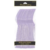 Lavender Plastic Forks | Pack of 20 | Party Supply