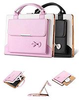 Smart Case for iPad Air 2 (2014 Release),Businda Lovely Handbag for Kids,Synthetic Leather Magnetic Stand Cover Smart Cover with Auto Wake/Sleep Feature Cover for iPad 6, Pink