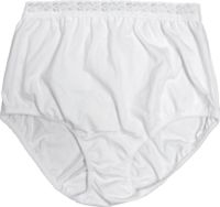 8081204XLLEA - OPTIONS Ladies Basic with Built-In Barrier/Support, White, Left-Side Stoma, X-Large 10, Hips 45 - 47