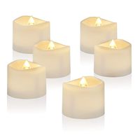 Amagic LED Tea Light Candles 12 Pack, Battery Tea Lights Bulk Flickering with Warm White, Electric Tealights Candles for Valentine's Day Decor, Durable Batteries with Long Lifetime, D1.4'' H1.25''