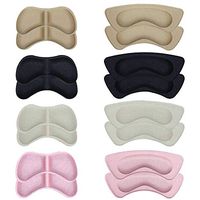 Heel Cushion Inserts, 8 Pairs Heel Cushion Pads by GNAWRISHING, Heel Grips for Men's and Women's Loose Shoes, Prevent Heel Slipping, Rubbing