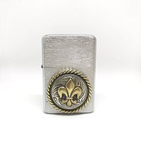 Fleur de Lis Thunderbird Vector Pocket Lighter Stainless Steel Single Torch Cigar Lighter – Cigar Cutters by Jim