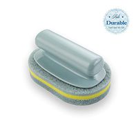 Rando Handle Sponge Brush Household Cleaning for Kitchen Bathroom Tile Shower Bathtub Scrubber Scouring Brush 1PC (Blue)