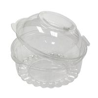 REY10841 - Plastic Bowls with Dome Lids, 8 Ounces, Clear, Round