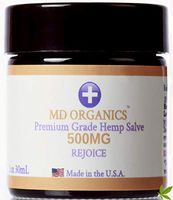 500mg MD Organics Pure Organic Hemp Oil Salve Pain Stress Muscle Aches Joints Skin Vitamin Lavender Eucalyptus Hydration Cuts Moisturizer Non Gmo Lab Tested for Purity U.S. Grown
