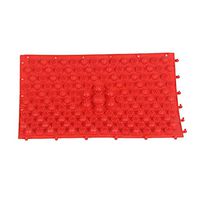 KIMME Reflexology Foot Massage Pad Blood Circulation Acupressure Mat Feet Health Care Massaging Plate (Red)