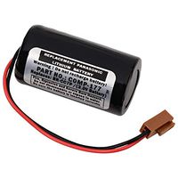 PLC Lithium 3V 2200mAh Computer Backup Battery, Replaces Ge Fanuc CNC 16i, CNC 18i, Cutler Hammer A20B-0130-K106, A98L-0031-0007, Dantona COMP-177, Energy+ BR-CCF1TH, Newark 25C3008, Panasonic BR-CC7P