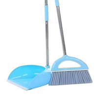 Kylin Express Durable Removable Broom and Dustpan Standing Upright Grips Sweep Set with Long Handle, A2