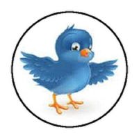 HotSaleStore Sticker Seals 48 Blue Bird Envelope Seals Labels Stickers 1.2" Round