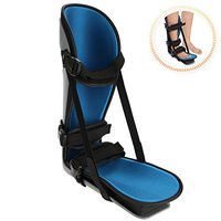 Plantar Fasciitis Night Splint, Foot Ankle Dropfoot Brace Posterior with Adjustable Straps Foot Support Corrector for Plantar Fascia Heel Arch Pain and Calf Stretching (M)