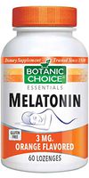 Botanic Choice Melatonin Orange Flavored Lozenges 3 mg,60 lozenges