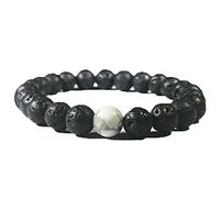 Banana Bucket White Howlite Lava Diffuser Bracelet