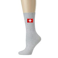 Swiss Flag Comfort Cotton Ankle High Socks For Women & Men