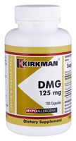 Kirkman DMG (Dimethylglycine) 125 mg - Hypoallergenic || 100 Vegetarian Capsules || Gluten and Casein Free || Capsules are Plant Based || Tested for More Than 950 Environmental contaminants.