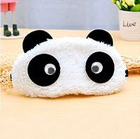 grocerystore Relieve Eye Fatigue Sleeping Calm The Nerves Eye Protection Cover Travel Light Shielding Lovely Cotton Breathable Panda Eye Mask with ice Bags H Style
