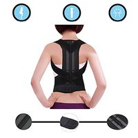 Back Brace for Women and Men- Shape Posture Corrector Adjustable Back Support Belt- Relieve Back Pain Spine Straightening- Black