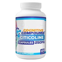 Citicoline (CDP-Choline) Capsules 250mg - Nootropic Brain Health Supplement 120ct - Cognitive Compounds
