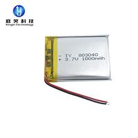 10EA 1000mAH 8X30X40mm Power Battery Rechargeable Lithium Battery with PCM 803040 li-Polymer Battery
